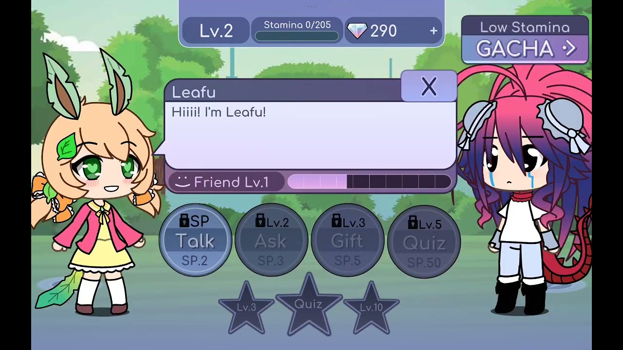 Me playing gacha life and one of the carcters said uwu💀💔🙏