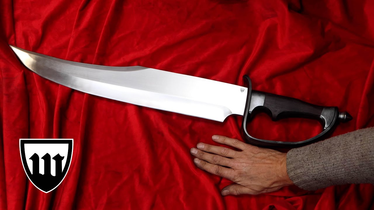 Forging a giant bowie knife, the complete movie.