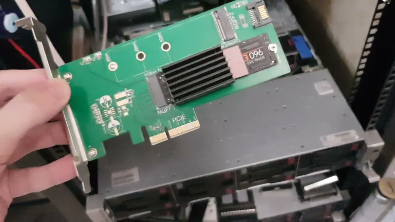 Обновление и установка nvme m2 ssd на dl380 gen9