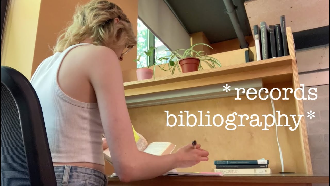 book recording at library carrel