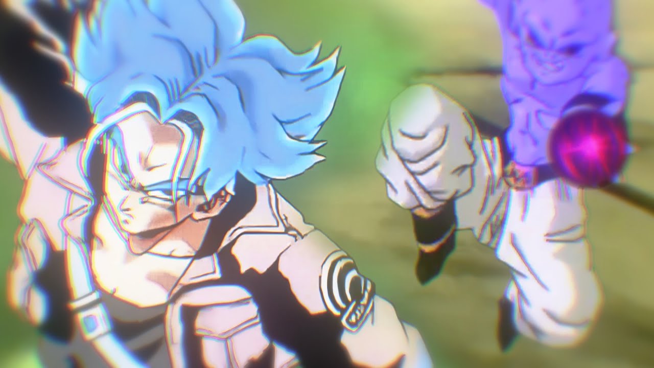 Super Saiyan Blue Trunks vs Hakaishin Buu