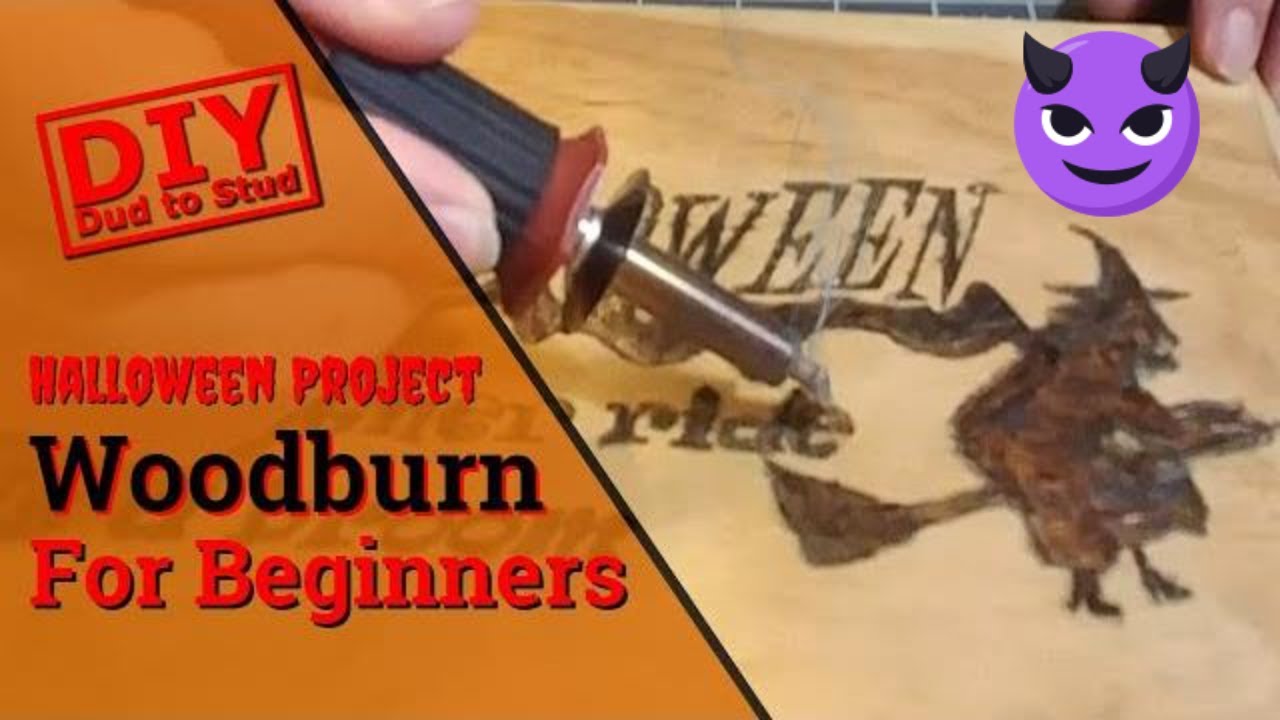 Halloween Project Wood Burning for Beginners