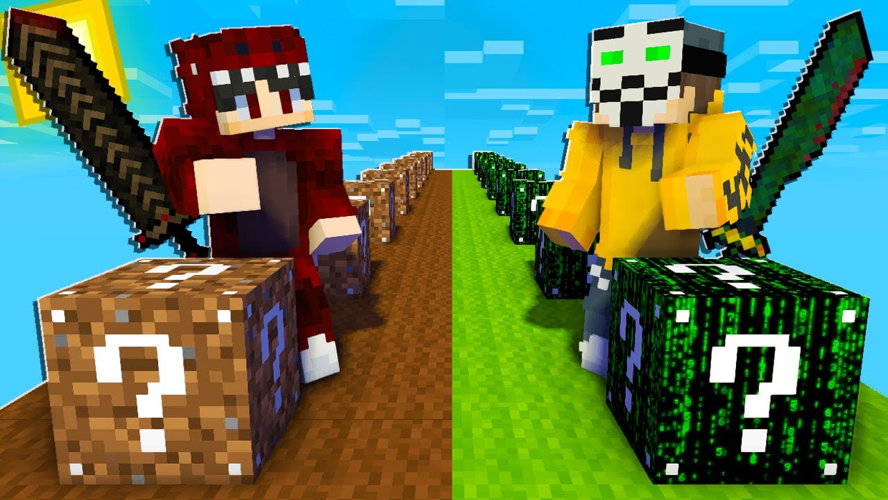 ماين كرافت بلوكات حظ النوب ضد الهاك ! 🔥😱 | NOOB vs HACKER !