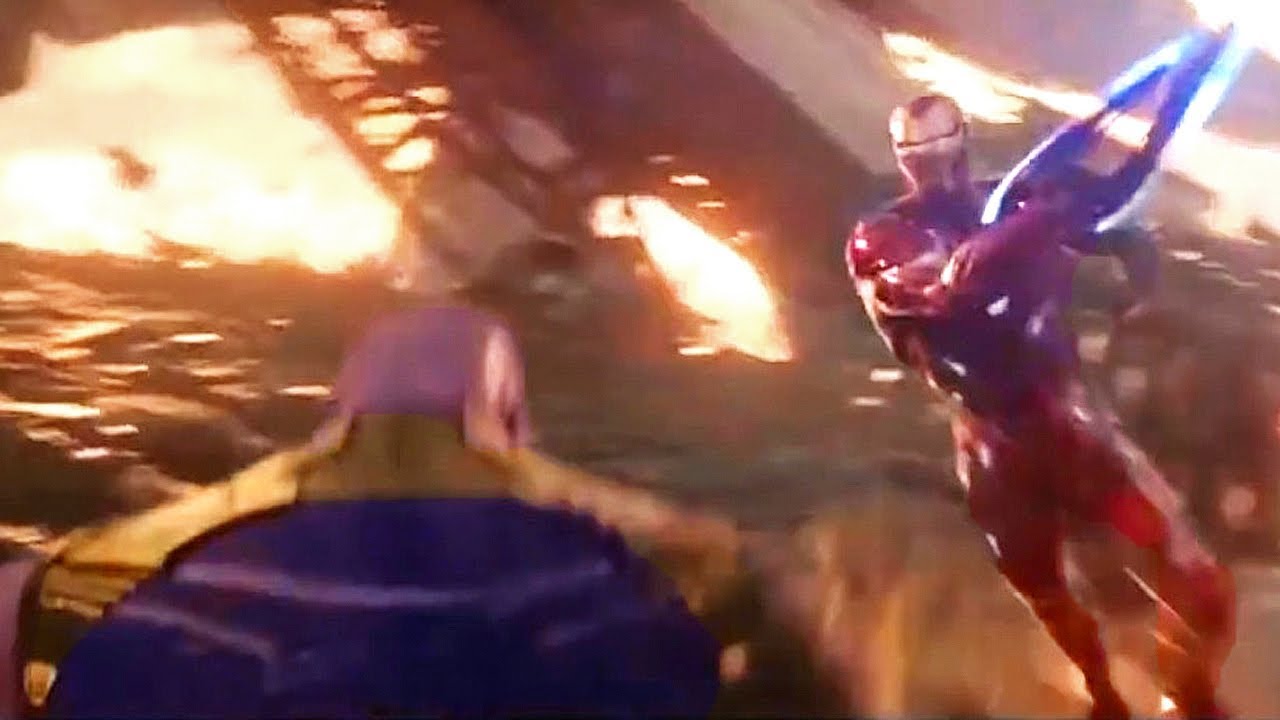 AVENGERS INFINITY WAR Spiderman vs Thanos and Iron Man Sword (2018) Marvel Movie HD