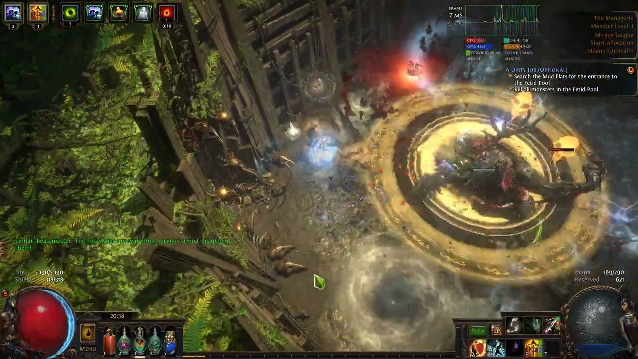 Black Mórrigan beastcrafting my Dialla's - POE1 Mirage