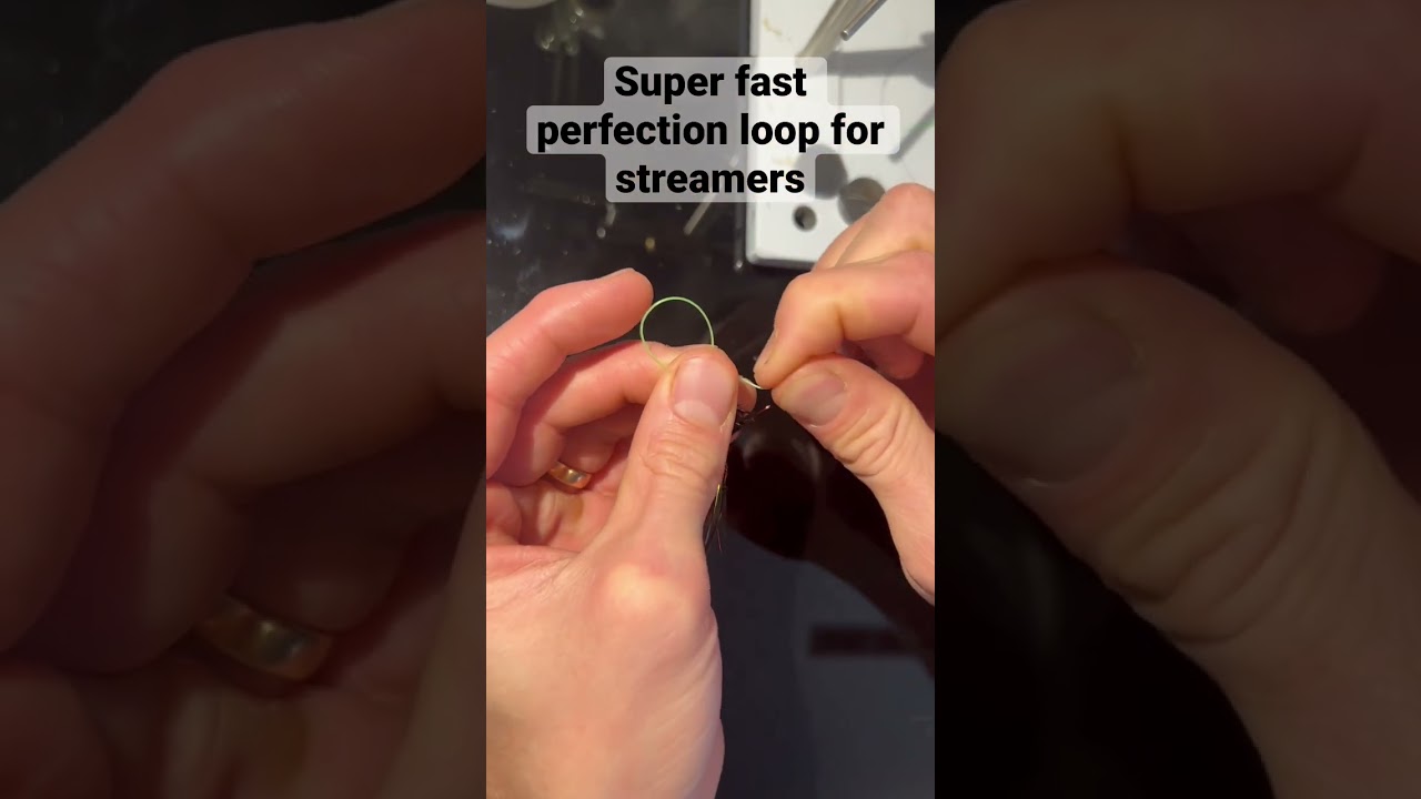 How to tie a loop knot fast for swinging streamers and leaches. Fast and easy perfection loop!