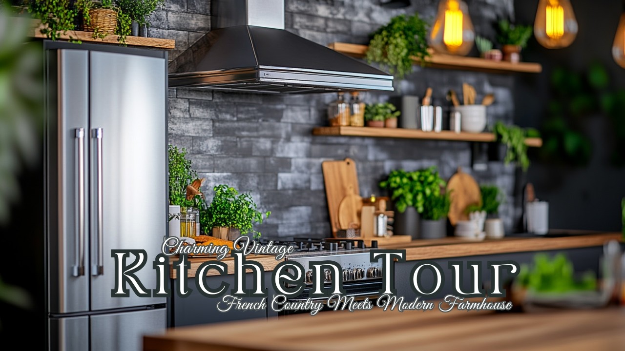 Charming Vintage Kitchen Tour | French Country Meets Modern Farmhouse
