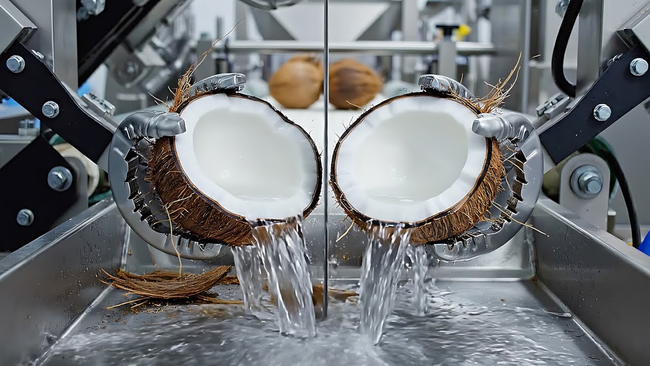 How Fresh Coconuts Become Premium Coconut Water &ndash; Full Factory Tour