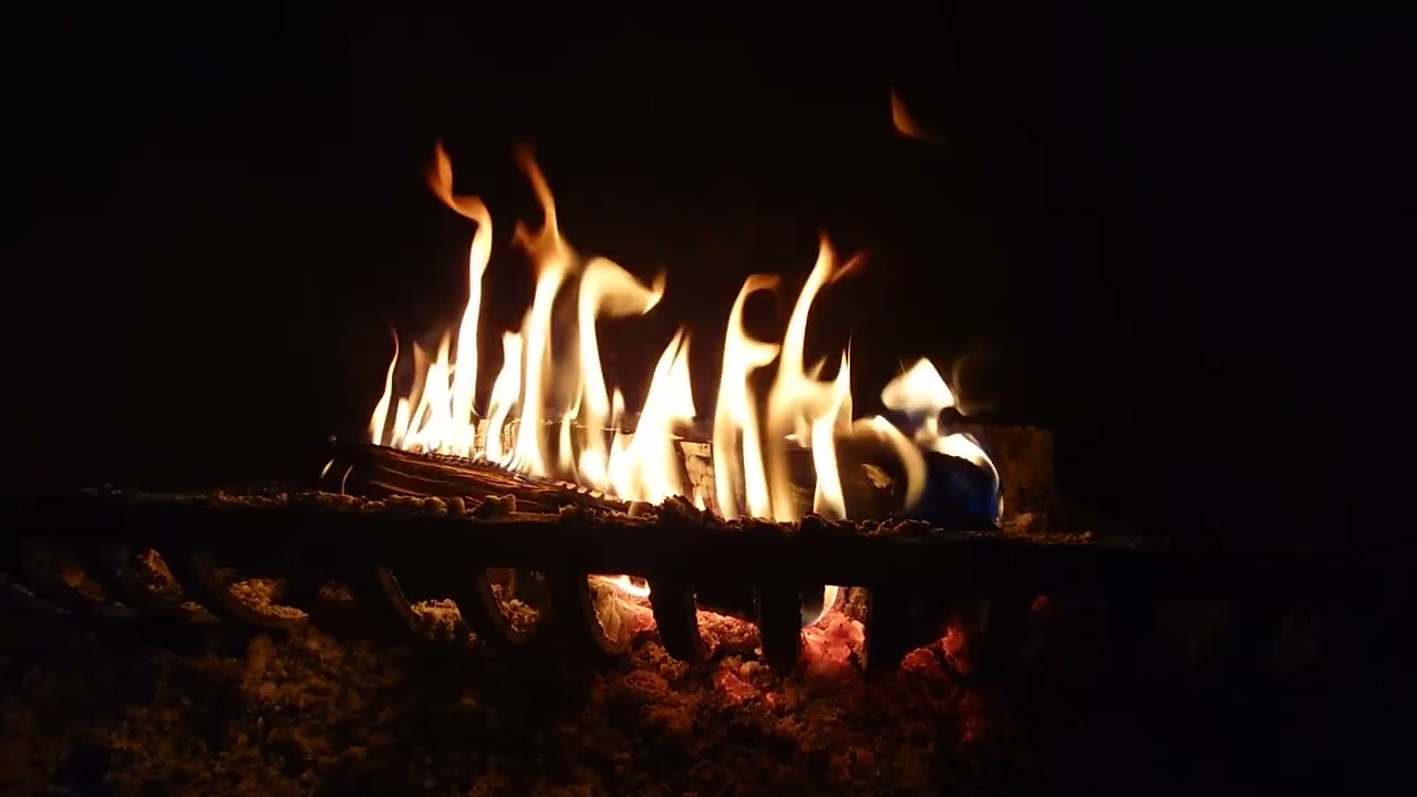 Real Fireplace 1 Hour HD Footage No Music