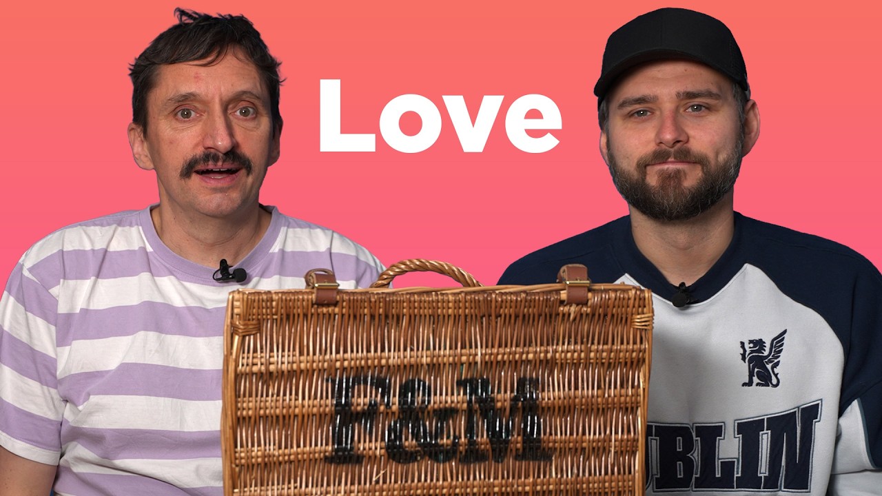 Opening a posh Valentine's hamper