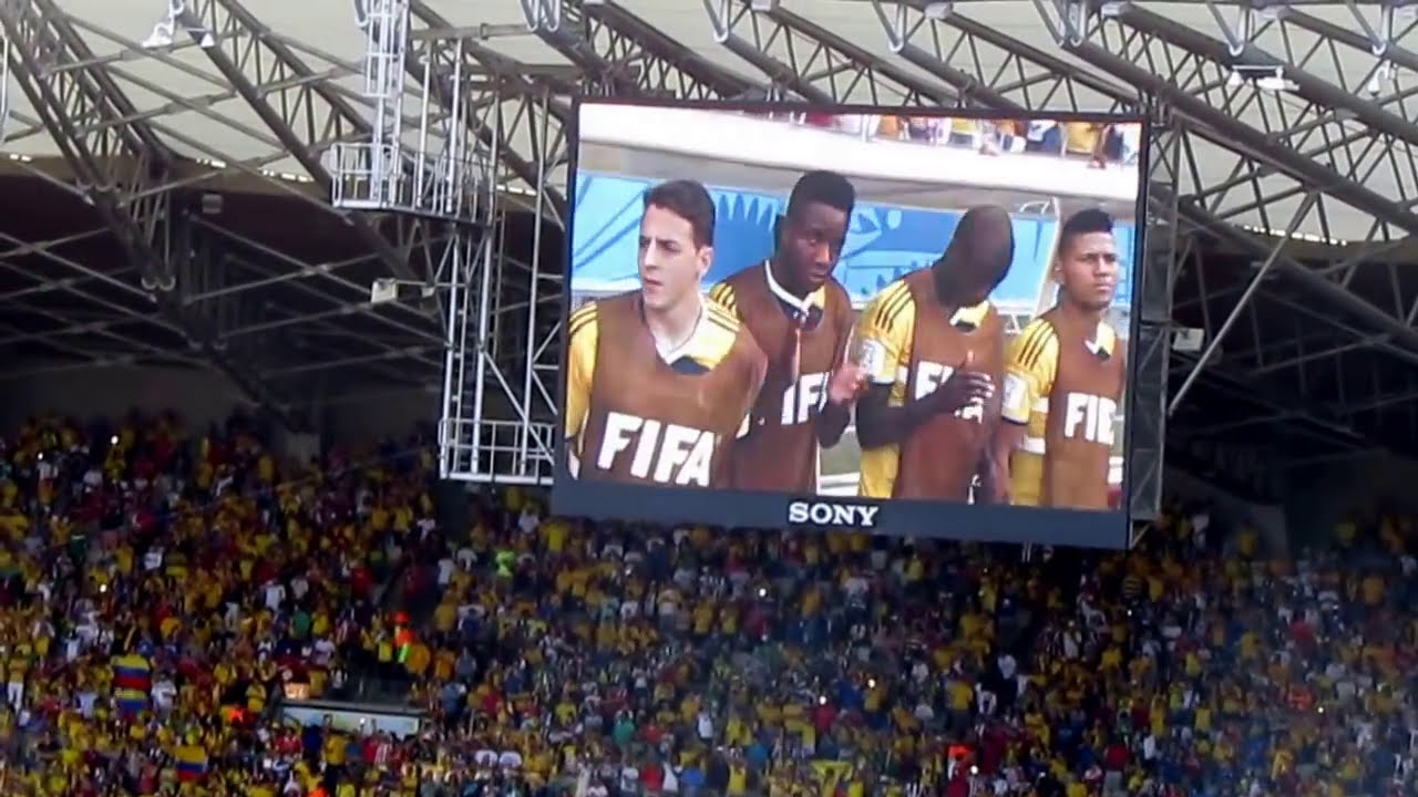 El Himno de colombia Tras 16 Años de Ausencia en un Mundial | Colombia 3-0 Grecia (Brasil 2014)