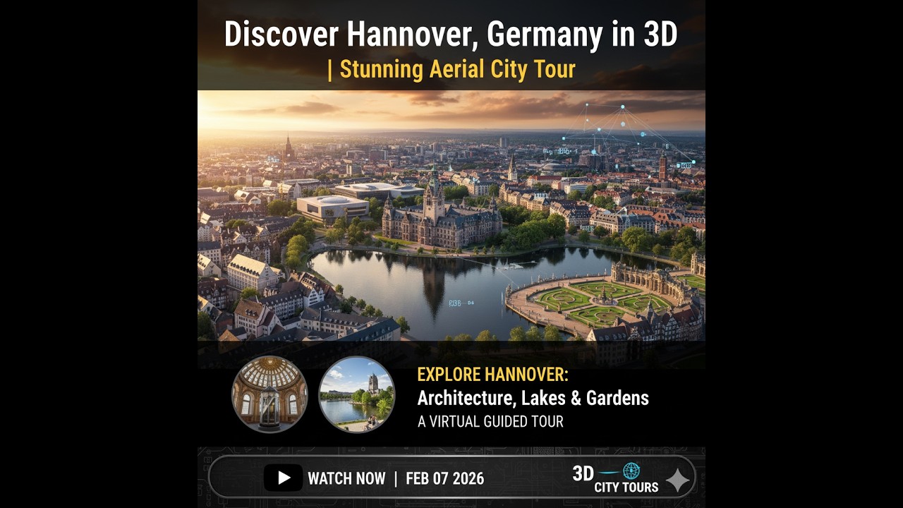 Discover Hannover, Germany in 3D | Stunning Aerial City Tour