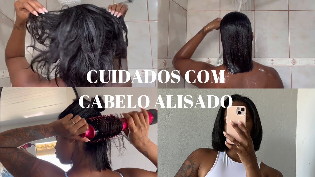 CUIDADOS DE UM CABELO CRESPO ALISADO COM PROGRESSIVA  - FINALIZAÇÃO