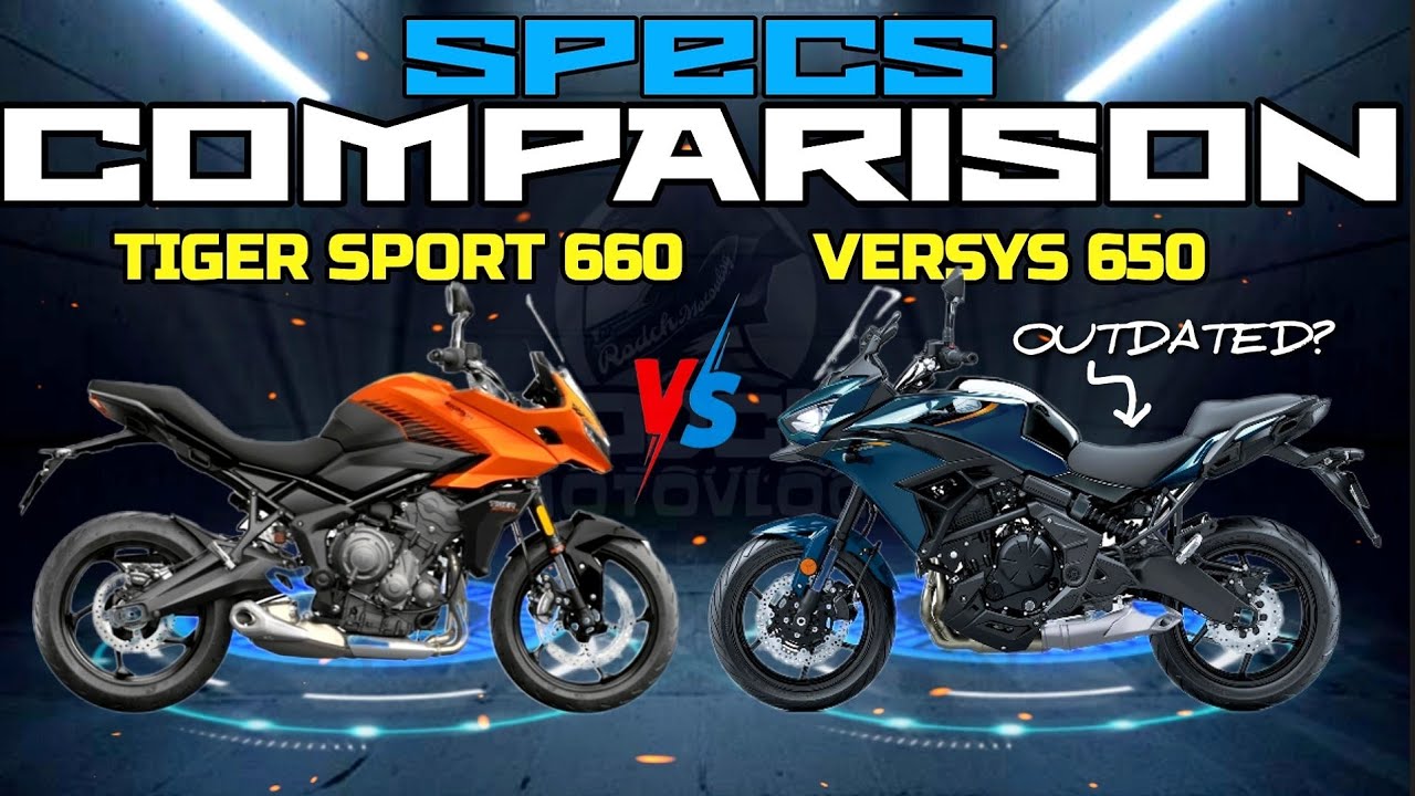 Triumph Tiger Sport 660 2025 года против Kawasaki Versys 650 2026 года | Краткое сравнение характ...