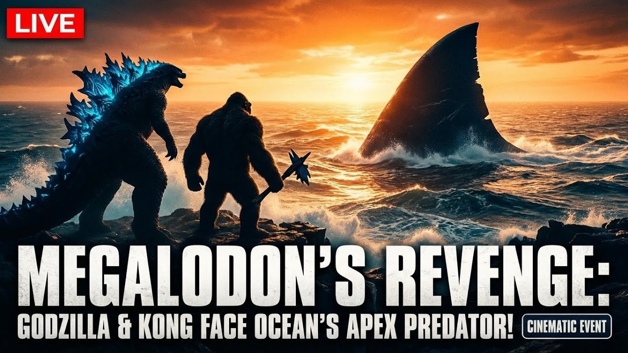 Megalodon's REVENGE: Godzilla & Kong Face Ocean's Apex Predator!