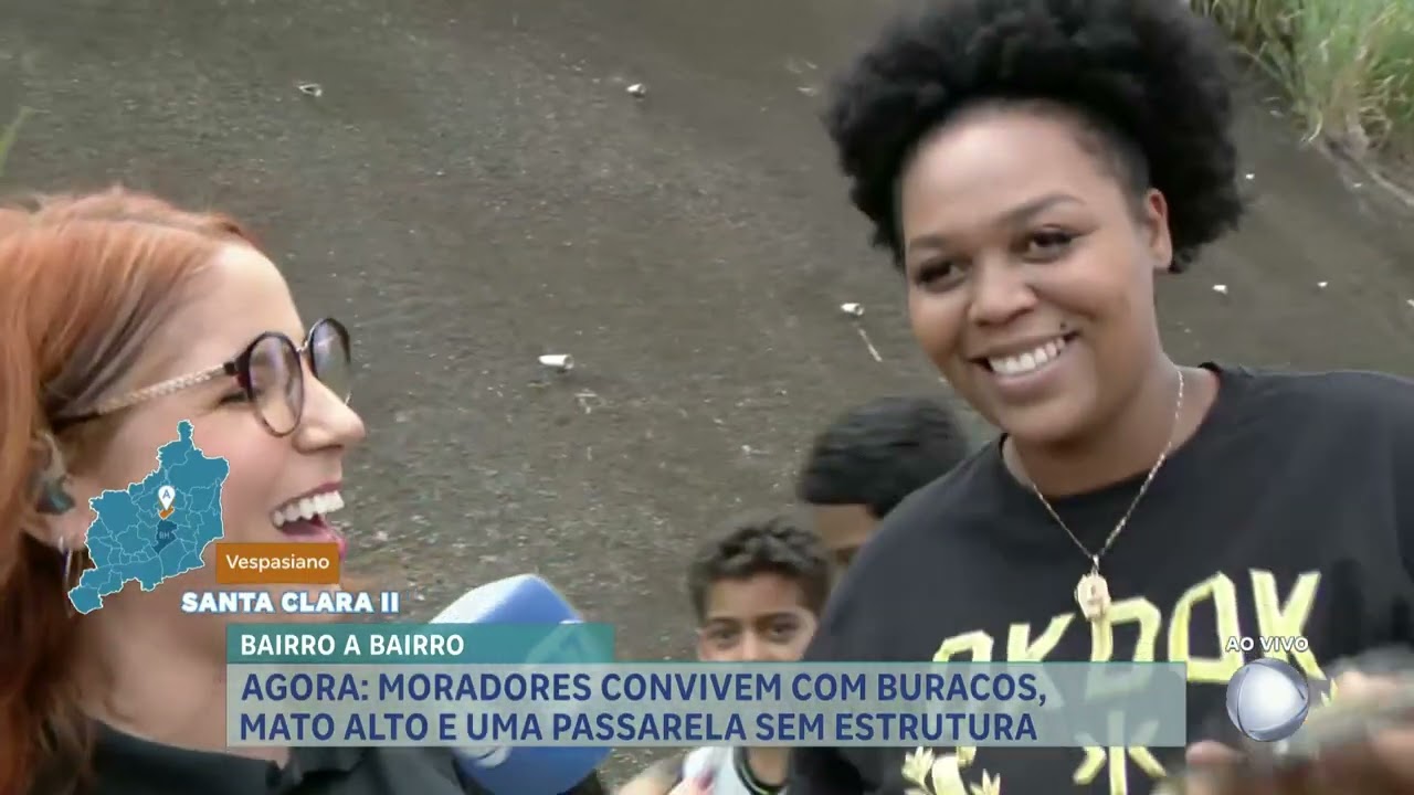 Bairro a Bairro: moradores de Vespasiano denunciam abandono e insegurança em passarela