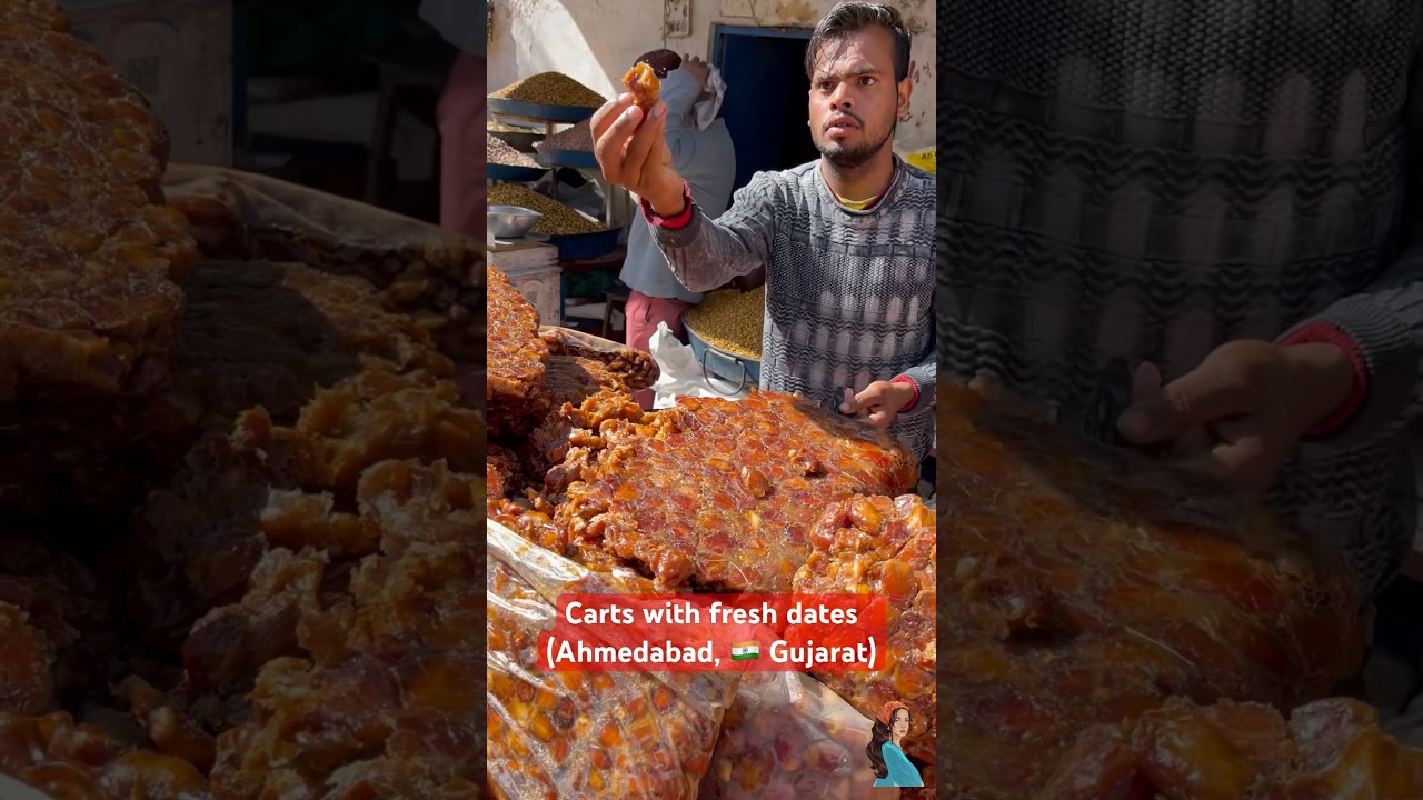 Big fresh dates on Ahmedabad market! 🇮🇳 #india #food #travel