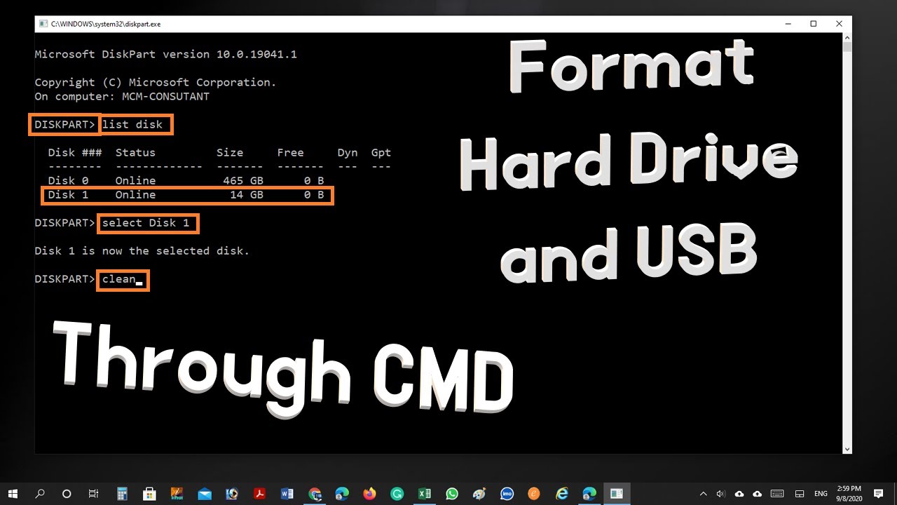 ✅How to format external hard drive cmd windows 10/11