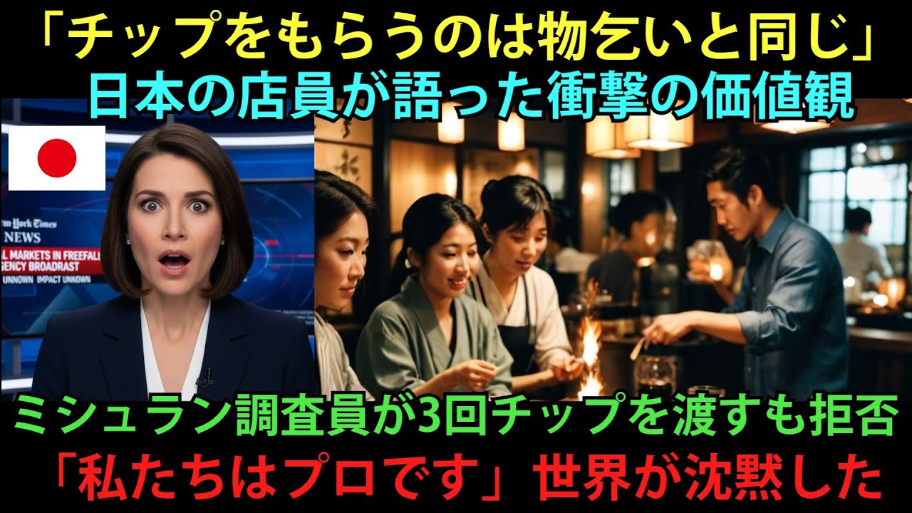 チップなしで最高のサービス!?」ミシュラン調査員が日本の居酒屋を訪問　5分後…価値観が崩壊した理由