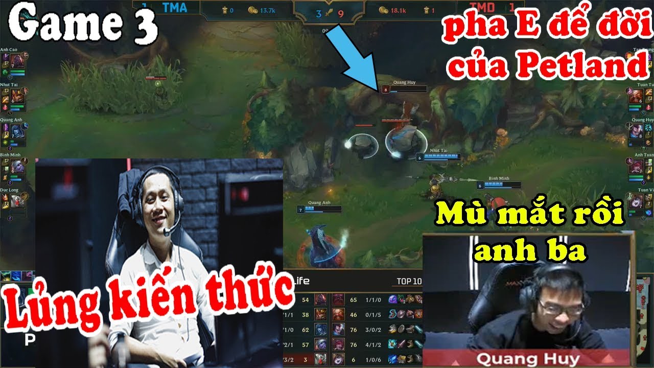 Team SBTC Vs Team A | Game 3 Bo3 Giải Hanwha Life | Pha m&uacute;a Yasuo để đời của Petland