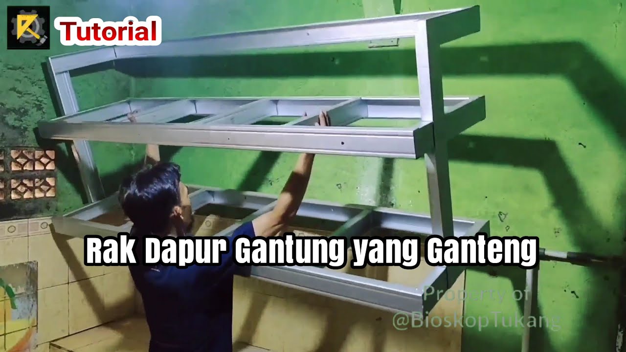 Tutorial Cara membuat Rak Gantung Dapur 2 Tingkat