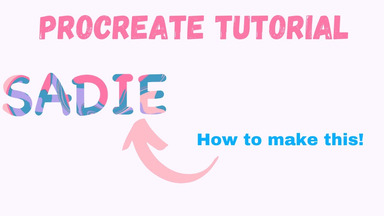 Procreate Tutorial- Custom Name Drawing | Quick+Easy!