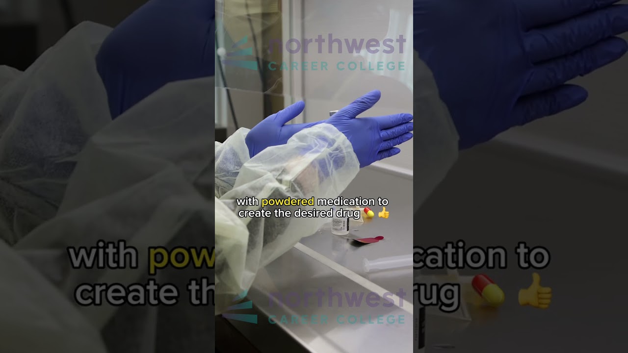 Sterile Compounding at NCC #nccvegas #pharmacytechnician #pharmacy #sterilecompounding #pharmacytech