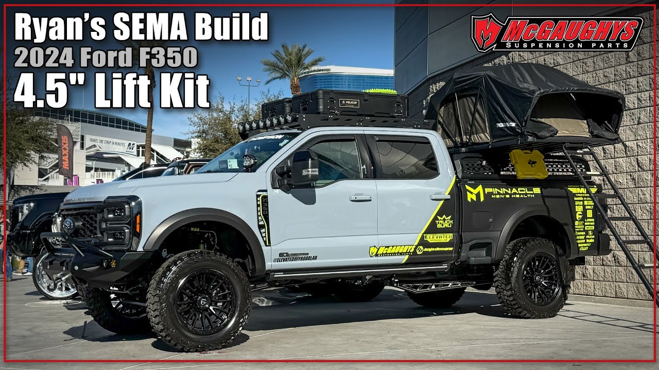 Комплект для увеличения дорожного просвета McGaughys на 4,5 дюйма — Ford Superduty 2024 года Райана.