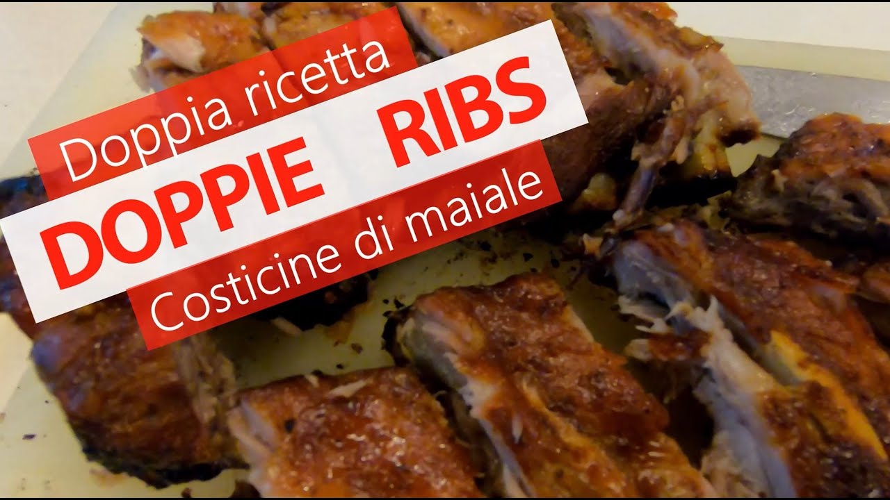 Come fare le RIBS COSTICINE DI MAIALE in due modi | Una semplice e una speziata con rub e salsa BBQ