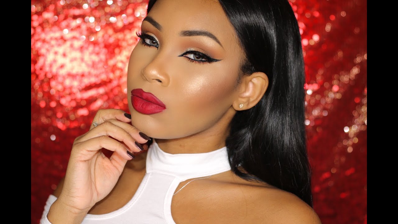 RED LIPS + FULL GLAM | AALIYAHJAY