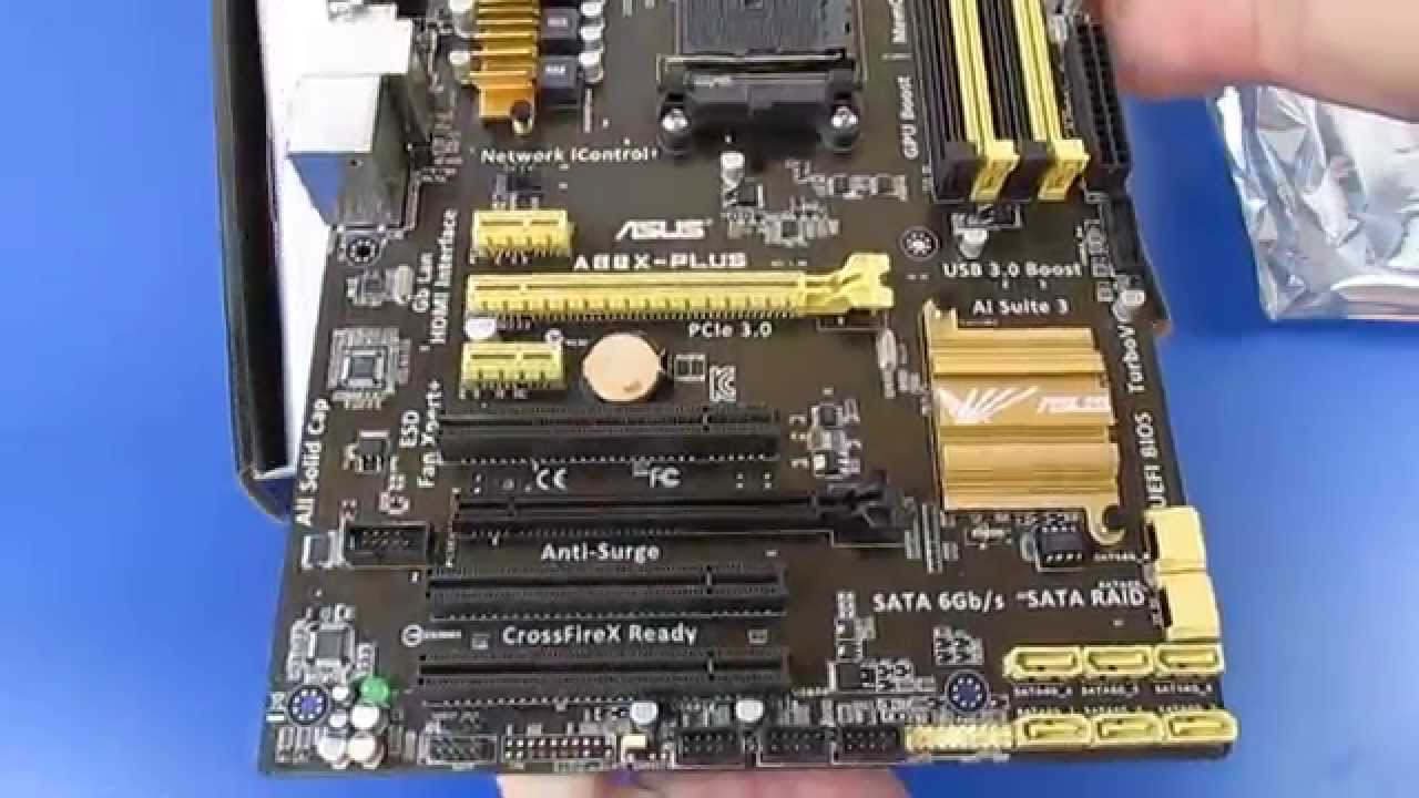 Материнская плата ASUS A88X-PLUS | unboxing