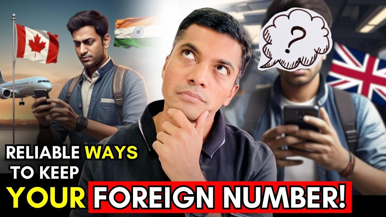 BEST Way to Keep Your US, UK, Canada Phone Number When Moving To India