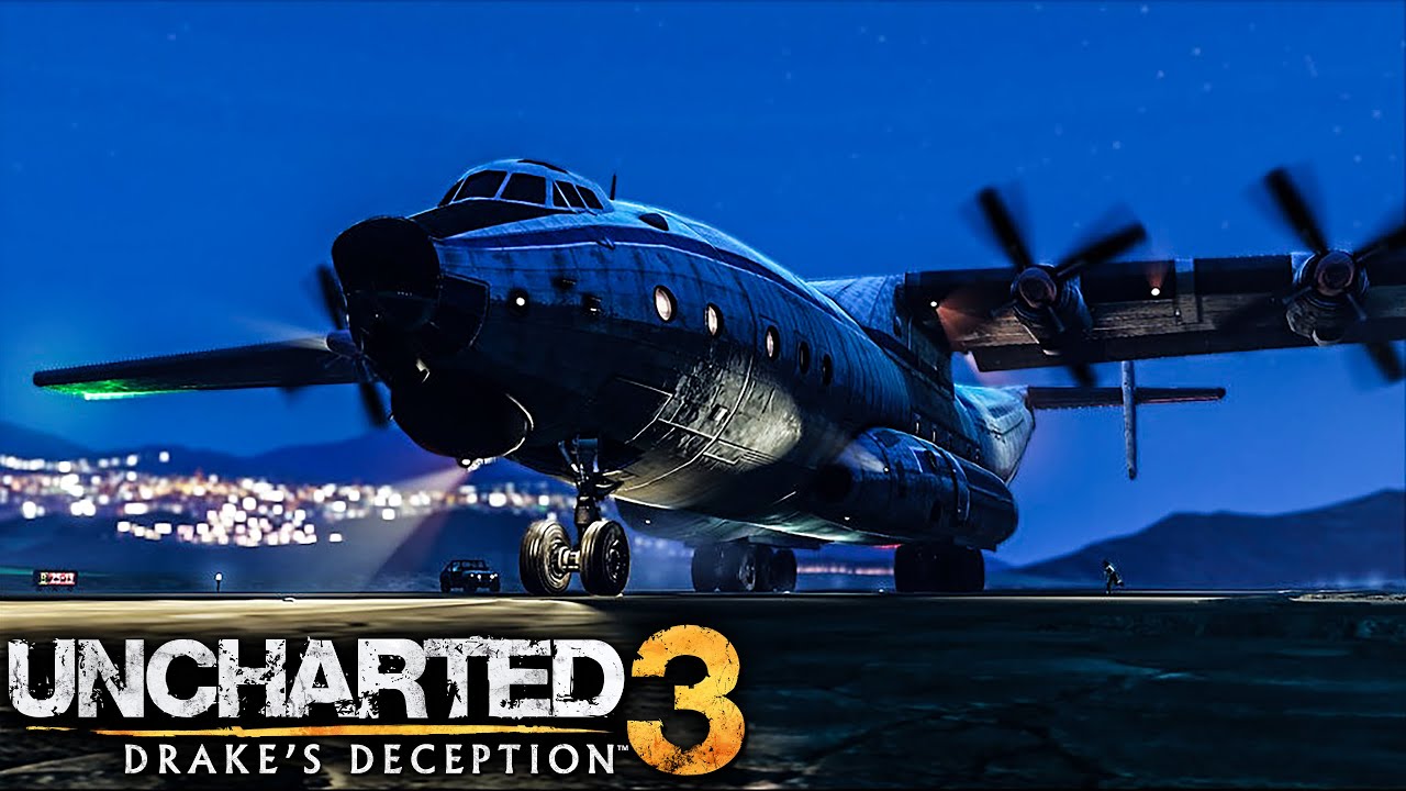 A Plane To Catch - Uncharted 3 - Part 8 - 4K