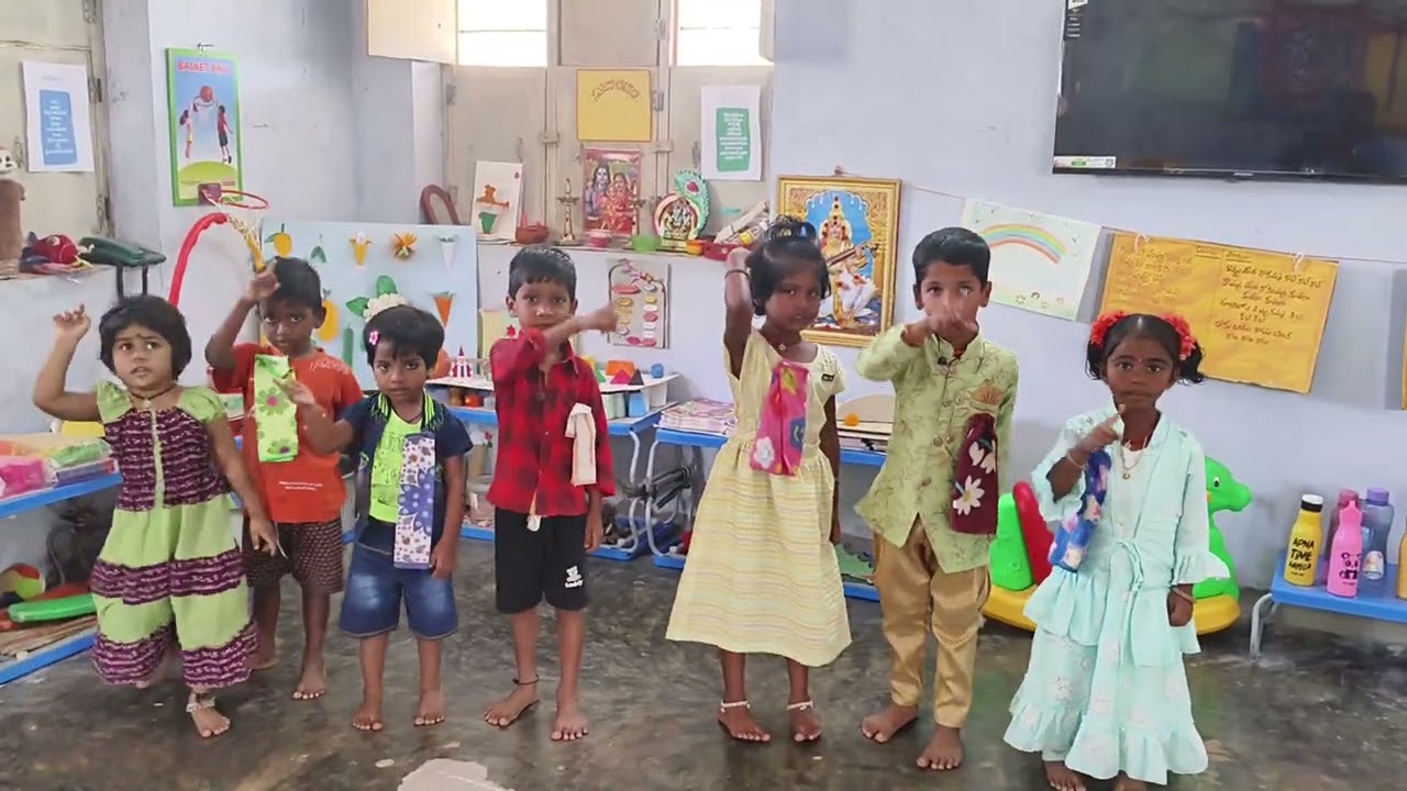 దిక్కులు పాట #mana anganwadi virur #Venkatachalam project nellore 