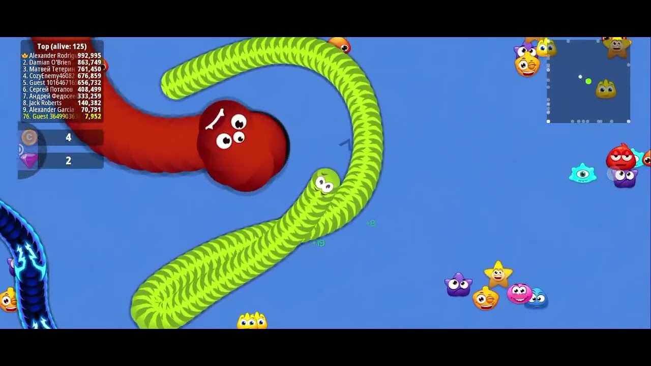 Worms zone hare colour ka snake gaming video #wormszone#wormszoneio #youtube #snake #youtube #shorts