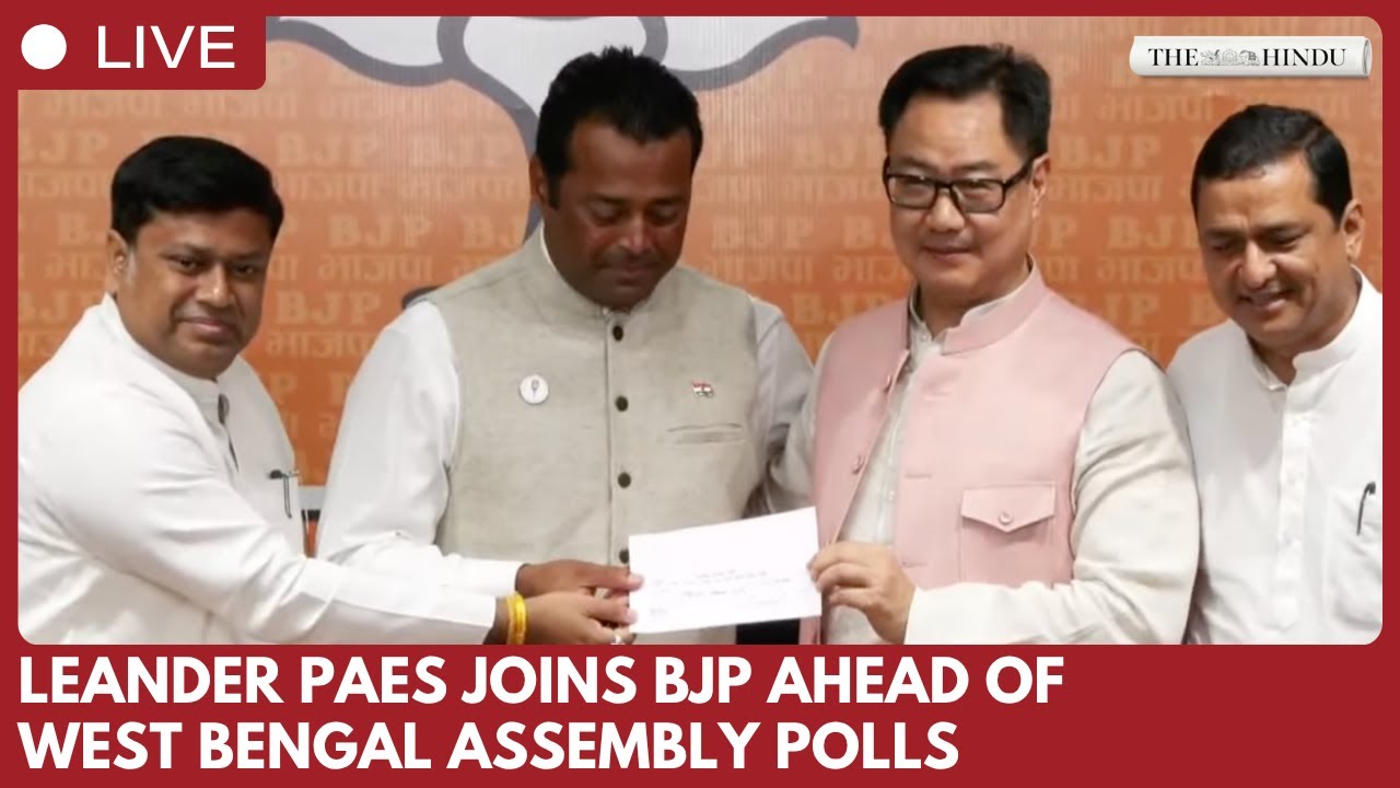 Tennis legend Leander Paes joins BJP ahead of WB assembly polls at party HQ in New Delhi