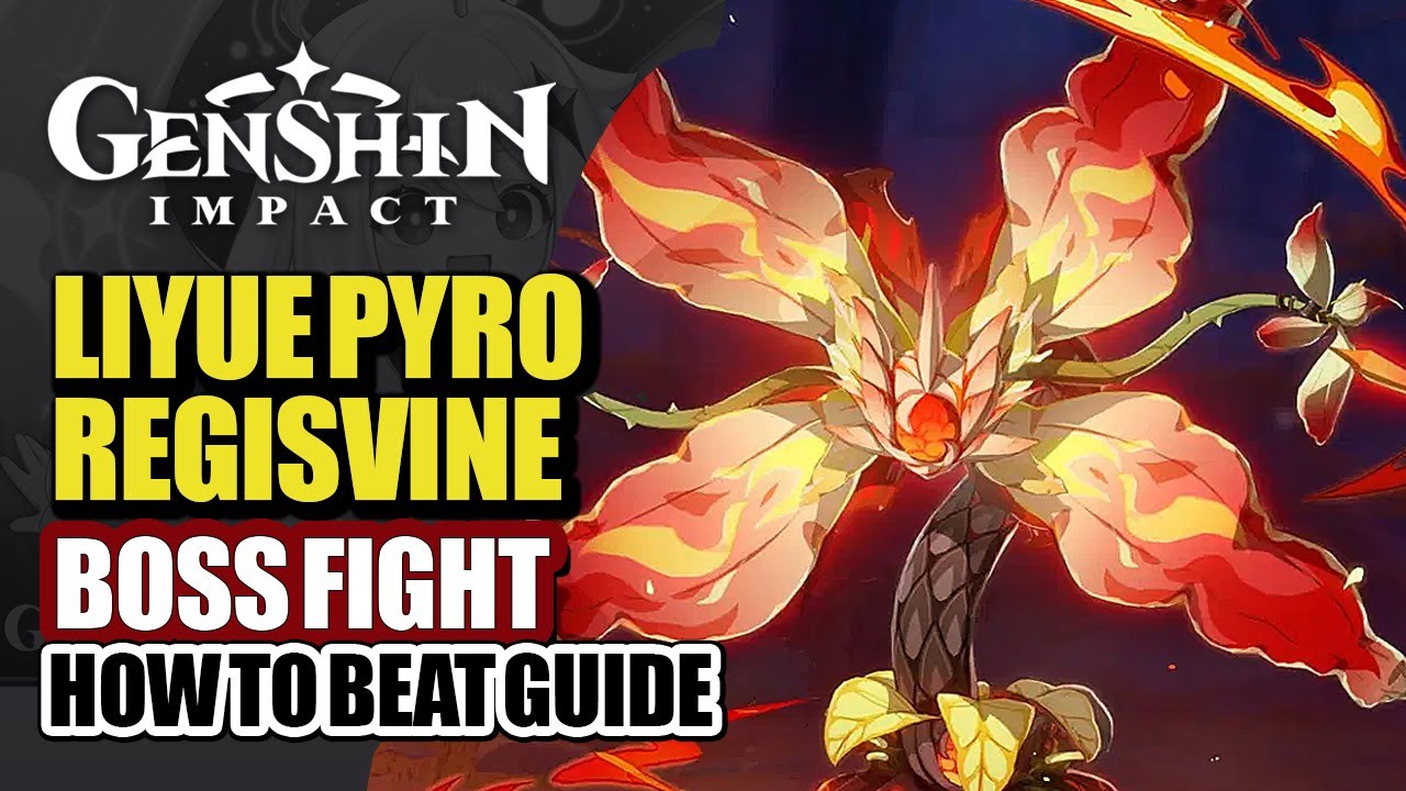 Pyro Regisvine Boss Fight Gameplay & Walkthrough | How To Beat Strategy Guide | Genshin Impact