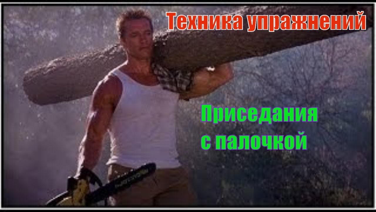Приседания с палочкой. Спецтехника для проработки мышц ног