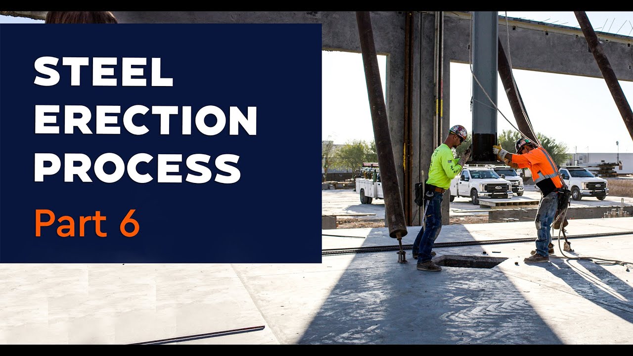 Steel Erection Process: Part 6 - Leveling Nuts, Sequence Columns, Plumb Columns