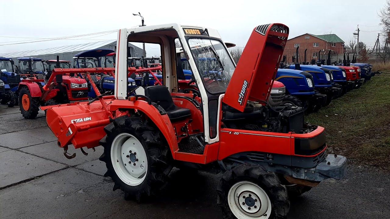 4 ЦИЛІНДРИ! Японський б/у мінітрактор Kubota X-20 Saturn 20 к.с. з грунтофрезою 150 см за 5900 у.о.