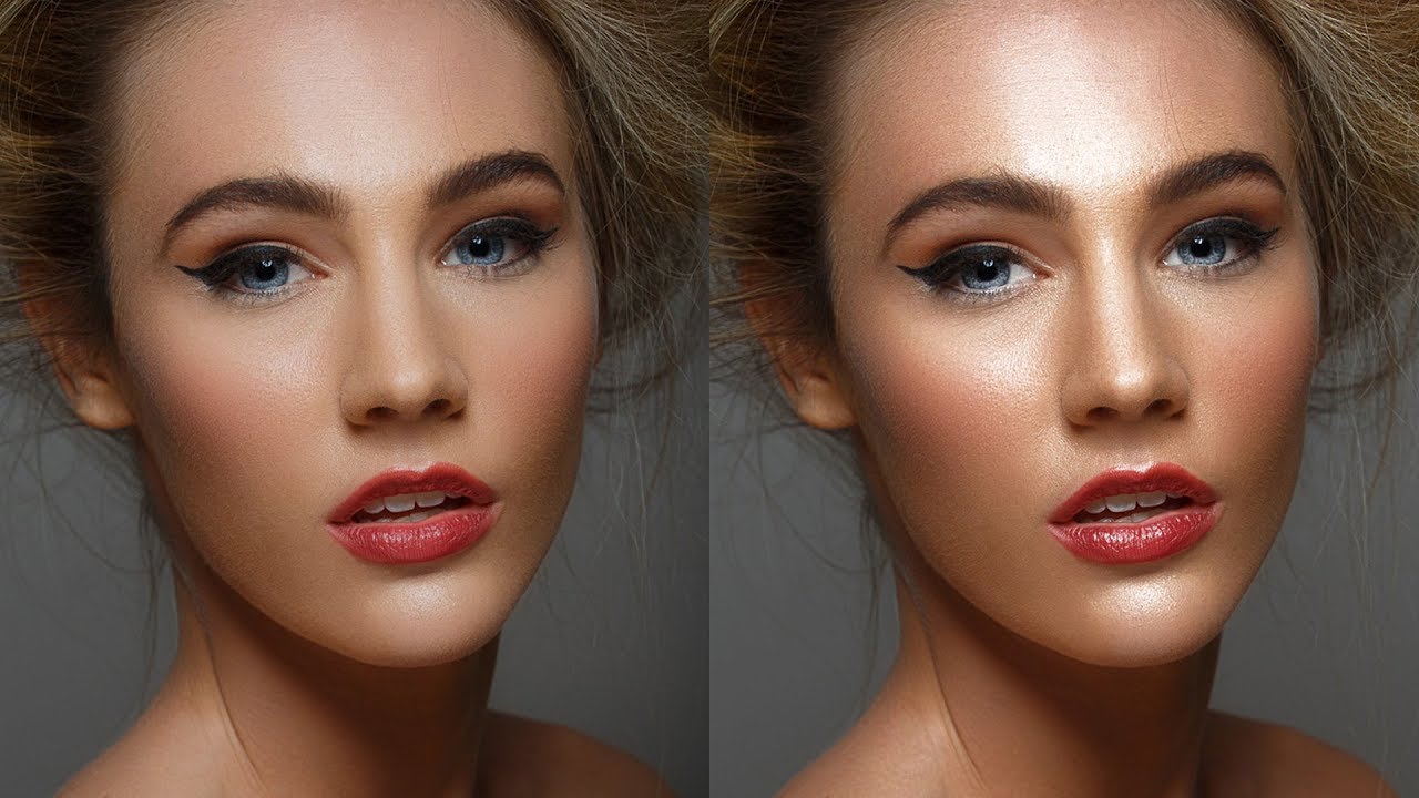 Простая техника осветления и затемнения в Photoshop — скульптурирование лица с помощью осветления...