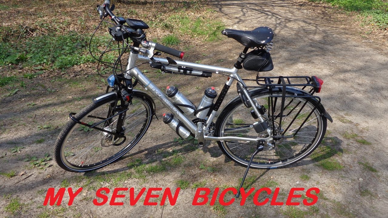 Zeven verschillende fietsen , Koga , Batavus and Trek