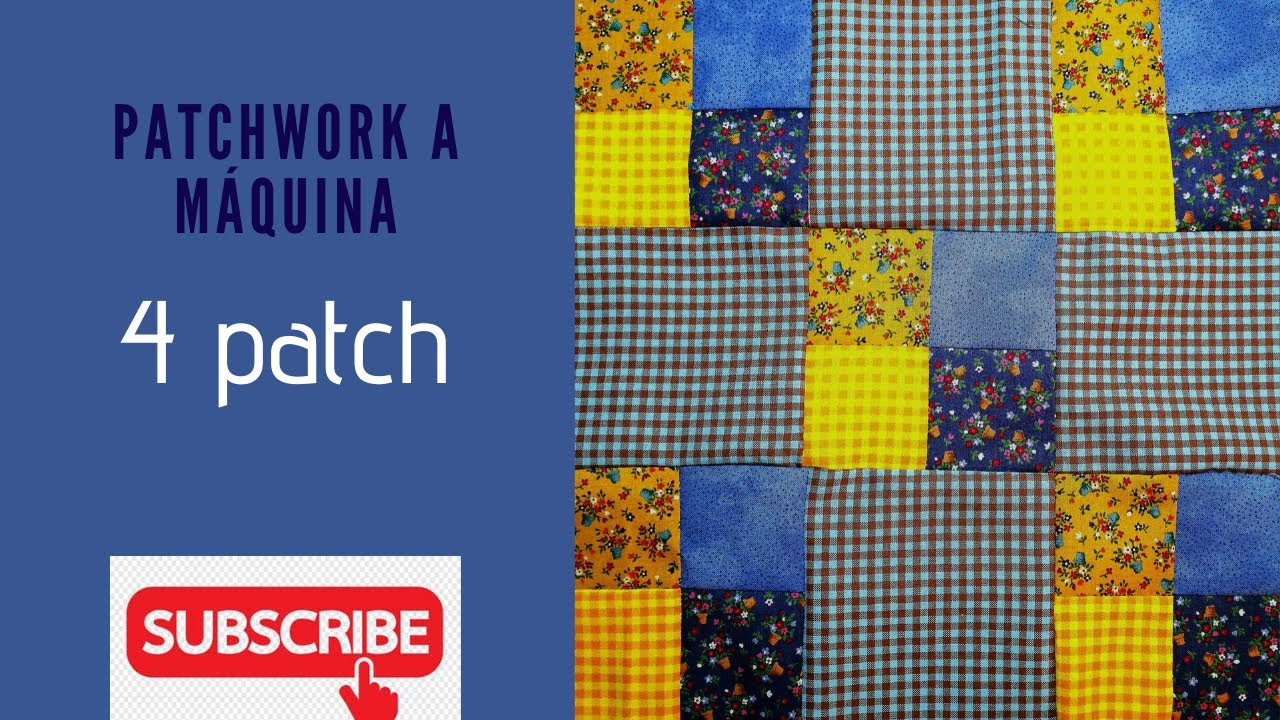 Aprende patchwork paso a paso. C&oacute;mo hacer el bloque de  4 Patch o cuadrados.