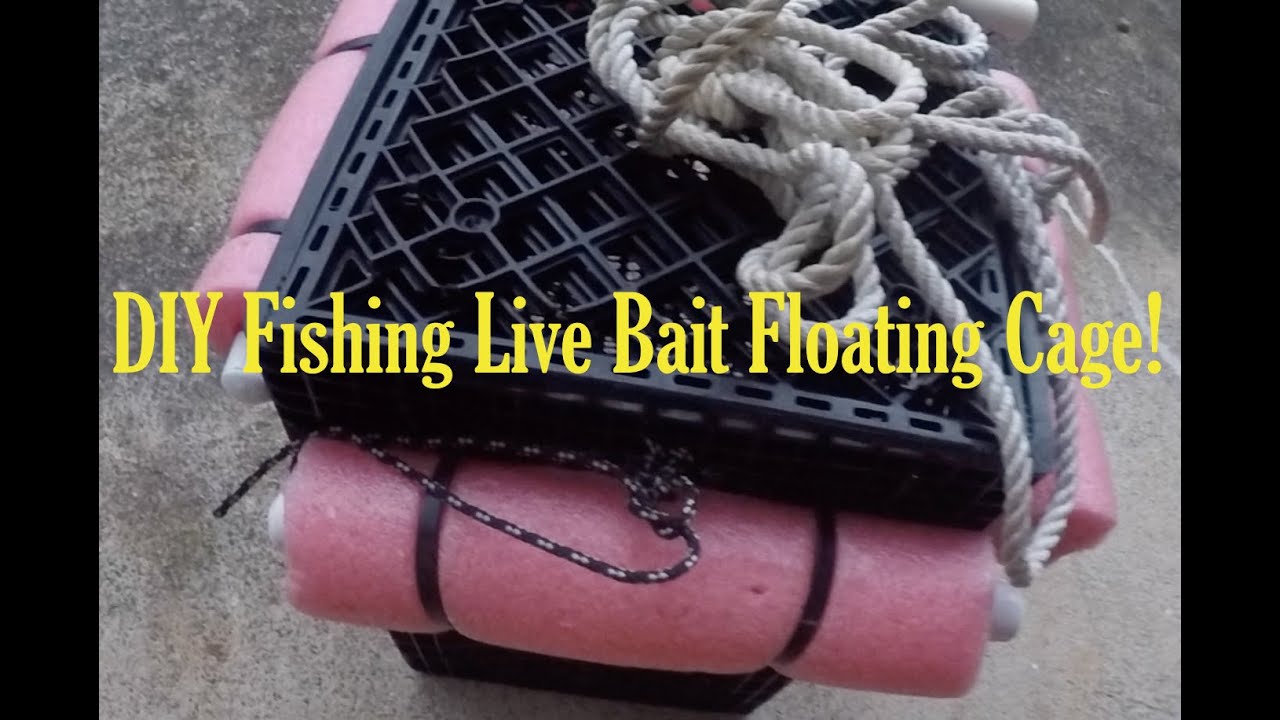 DIY Fishing Live Bait Well | Live Bait Cage | Floating