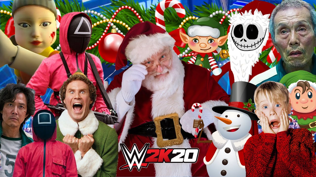 SQUID GAME CHRISTMAS EDITION WWE 2K20 ROYAL RUMBLE