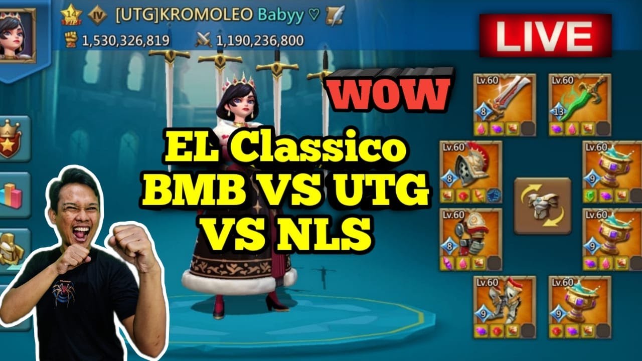 EL Classico BMB VS UTG VS NLS...!!!!! War Of Wonder,  LORDS MOBILE