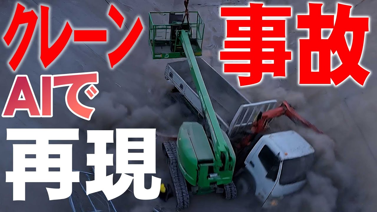 【ユニック車】実際にあったクレーン事故をAIで実写化！よくある事故事例と対策を解説！【セルフ車】