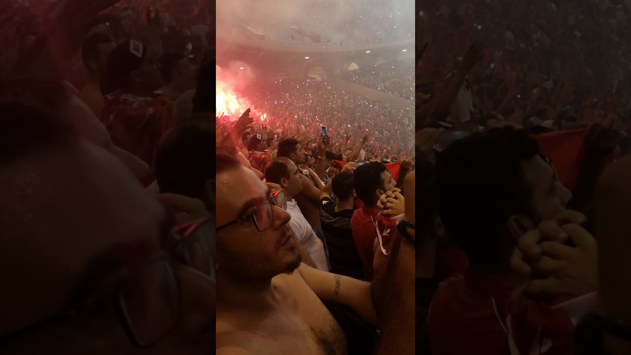 Virage ESS vs CSS. Étoile sportive du sahel vs cs sfax.  جماهير النجم الرياضي الساحلي . نهاءي كاءس