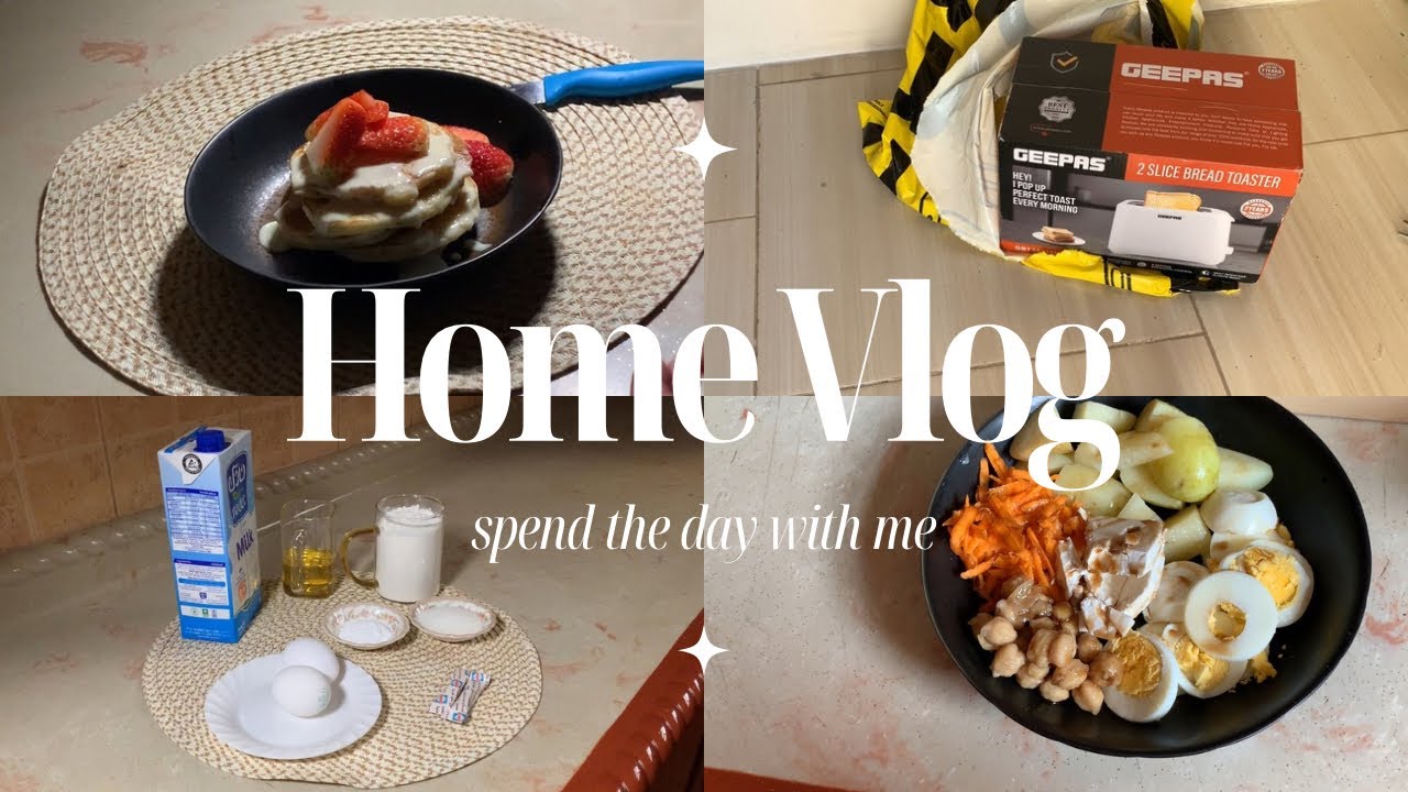 Home Vlog | وصفات فطور 🍳 ، بانكيك 🥞 ، انبوكسينق نون 📦