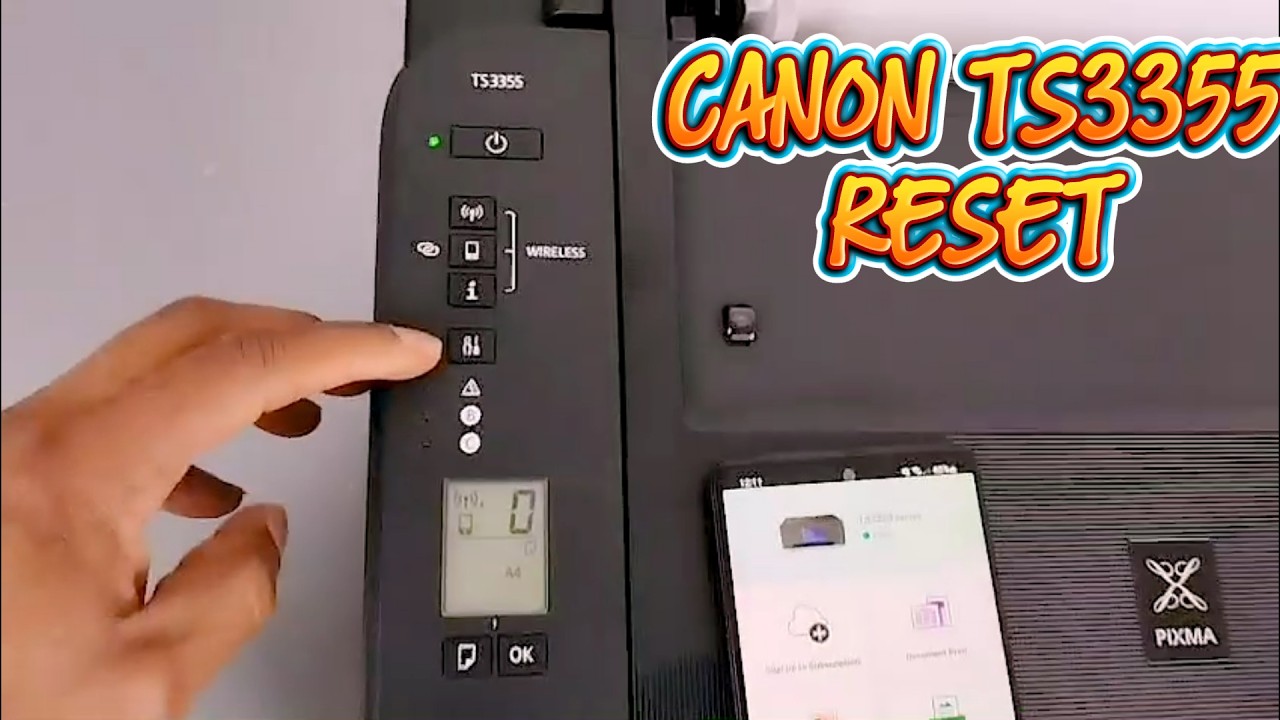 How to Reset Canon TS3355 to Factory Default Settings
